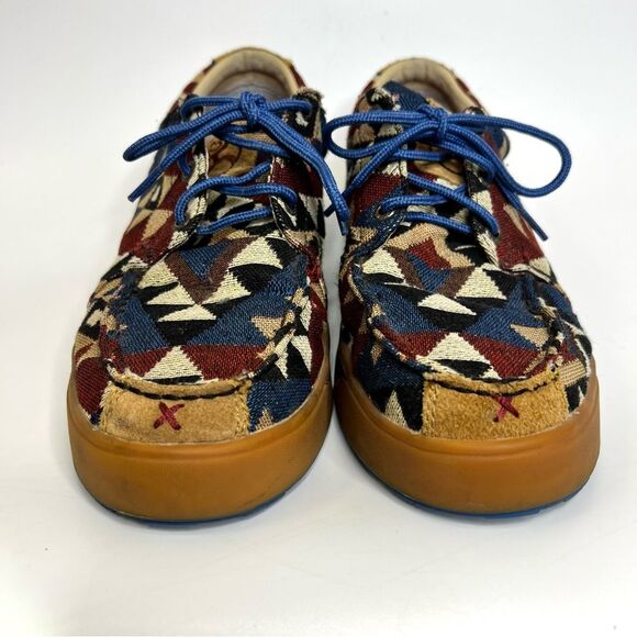 Twisted X Hooey Loper Casual Laced Shoes Western Graphic Canvas Men’s 10.5 - Picture 6 of 13